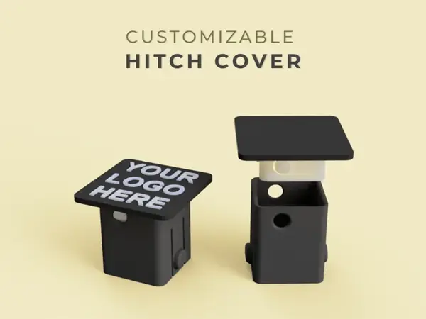 Custom Hitch Cover – Any Logo or Text
