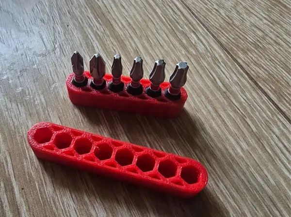 Custom Minimalist 1/4" Hex Bit Holder