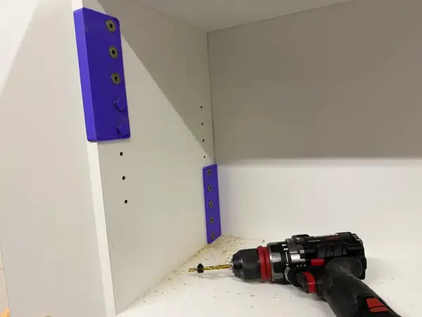 Shelf Pin Drilling Jig 32/37 mm with Bearing Guides