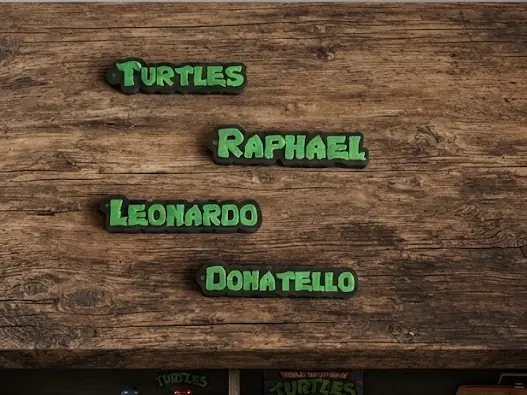 Custom Turtle Name Keychain