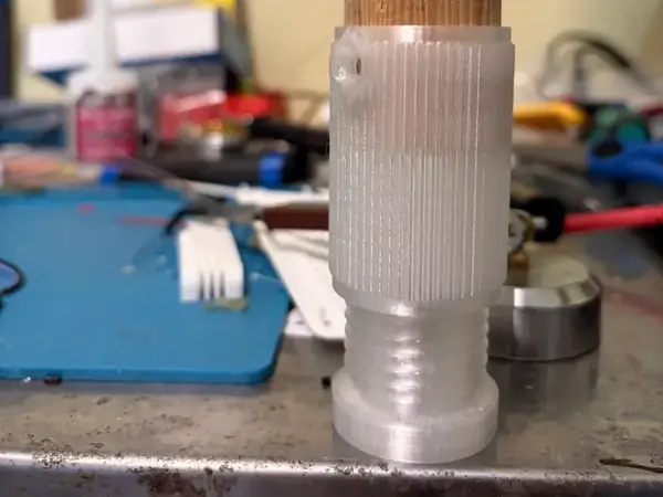 Adjusta-Pole Adjustable Foot for Dowel Rods