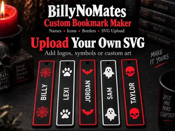 Custom Bookmark – Names, Icons & Borders