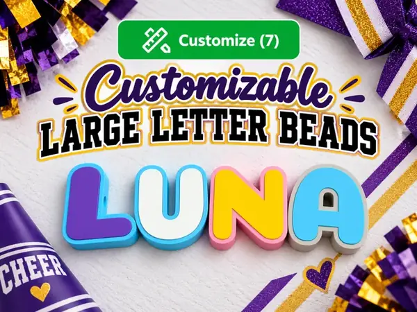 Custom Large Letter Beads