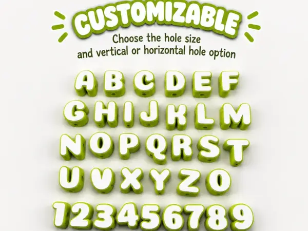 Custom Chunky Paracord Letters & Numbers