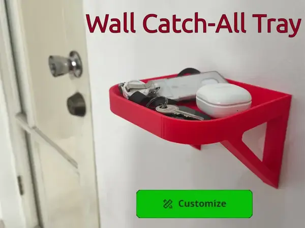 Wall-Mounted Catch-All Tray