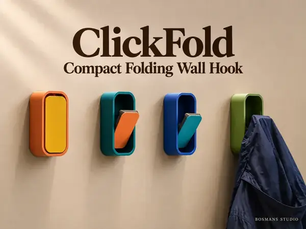 ClickFold Compact Folding Wall Hook