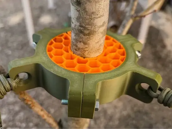 Custom Tree Support Collar for Young Trees