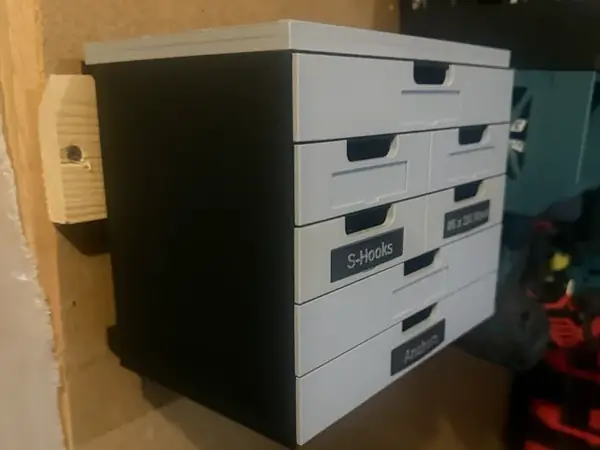 French Cleat Screw Drawer Unit