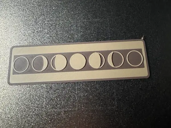 Custom Moon Phase Shadow Strip