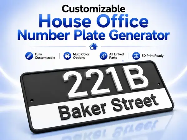Custom House / Office Number Plate