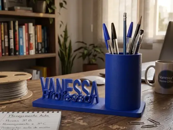Custom Pen Holder with Name & Profession