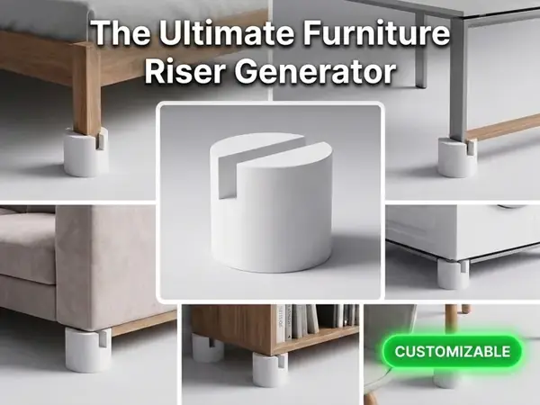 Ultimate Custom Furniture Riser with Lock Slot