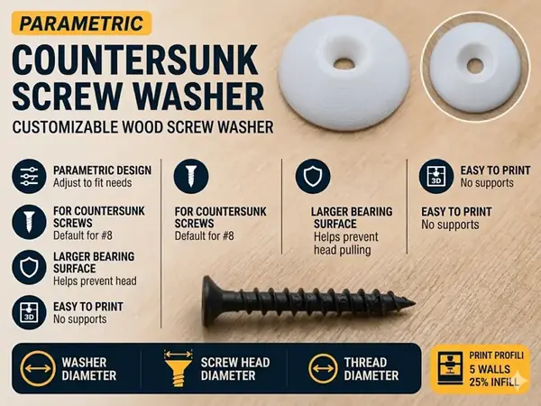 Custom Countersunk Screw Washer