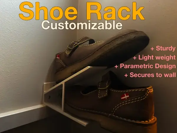 Custom Wall-Mounted Shoe Holder