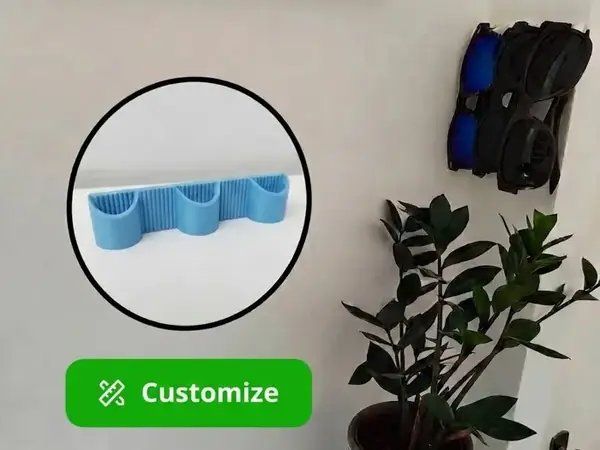 Custom No-Drill Sunglasses Holder