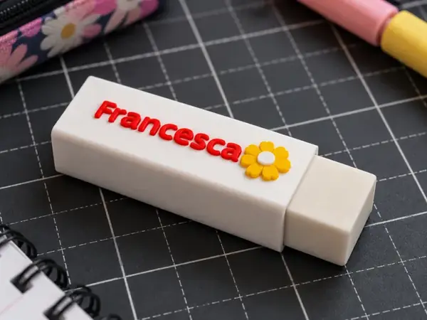 Custom School Eraser Holder with Name & Symbols