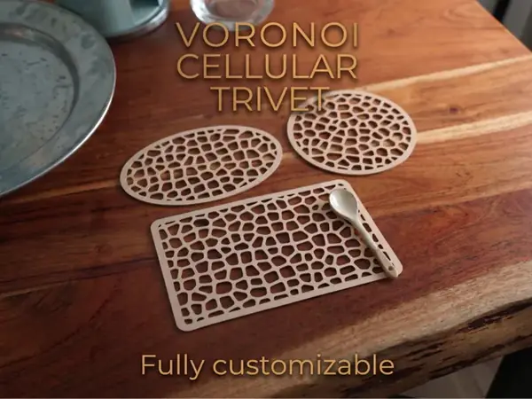 Custom Voronoi Table Mat & Coaster