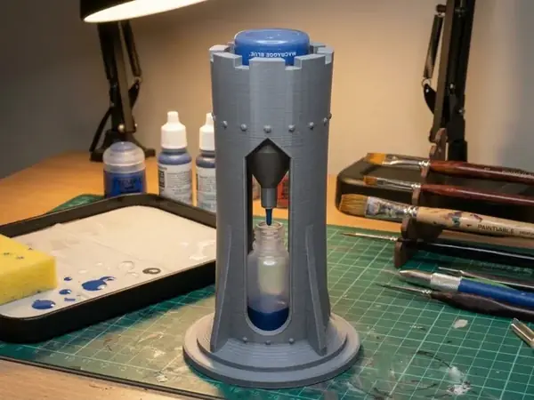 Gothic Citadel Paint Pot to Dropper Bottle Tower