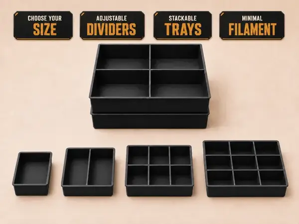 Custom Stackable Desk Tool Organizer