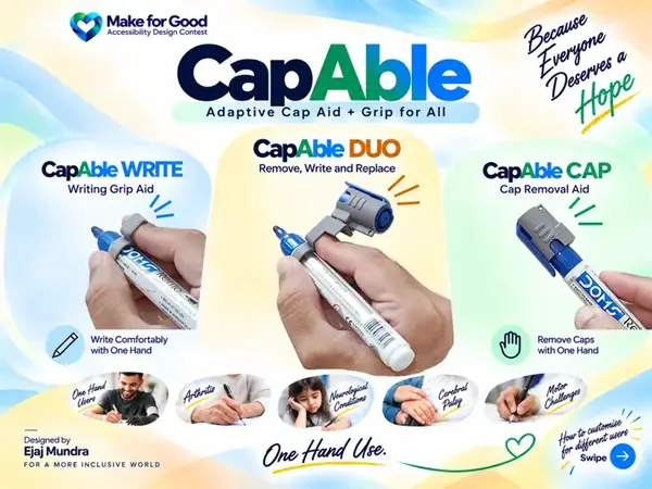CapAble Cap Removal & Writing Aid