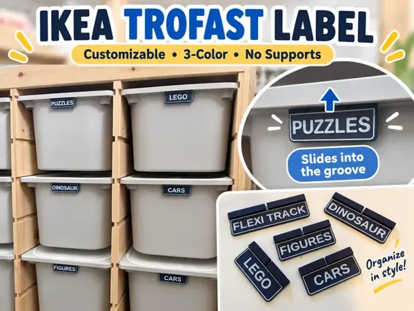 Custom IKEA TROFAST Label / Name Tag