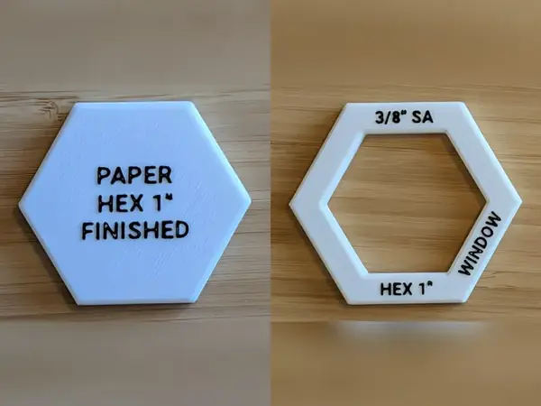 EPP Hexagon Template – English Paper Piecing