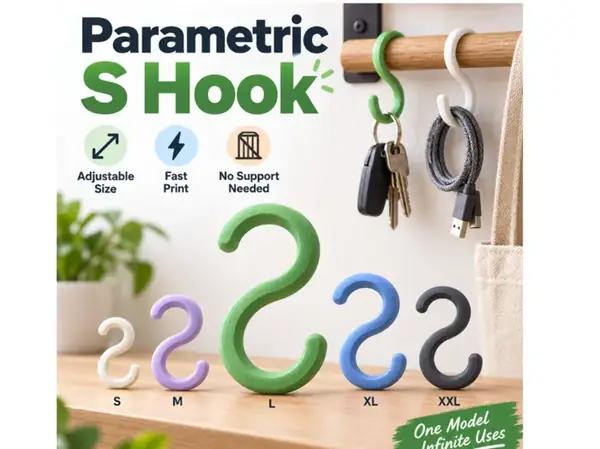Custom S Hook – Adjustable Size