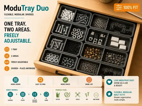ModuTray Duo Drawer Organizer System