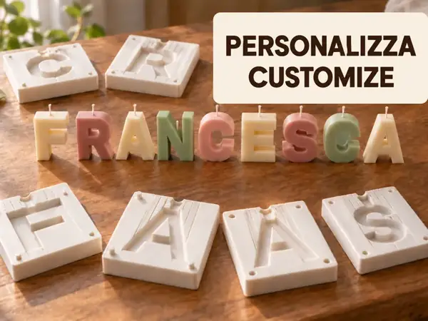 Custom A–Z Letter Candle Mold