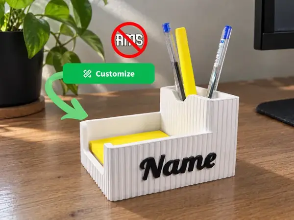 Custom Name Desk Organizer – Pen Holder