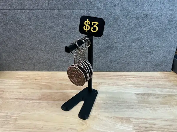 Simple Keychain Display with Price Tag