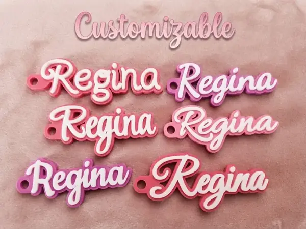 Custom Multi-Font Keychain
