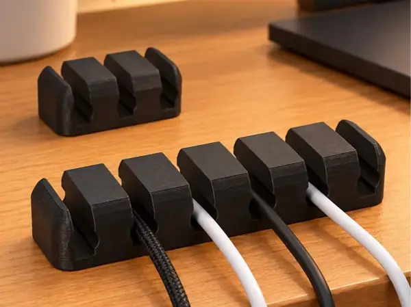 Custom Desktop Cable Holder