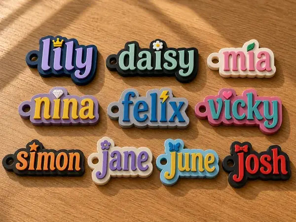 Custom Dot Name Keychain