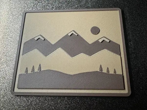 Custom Mountain Landscape Relief Art