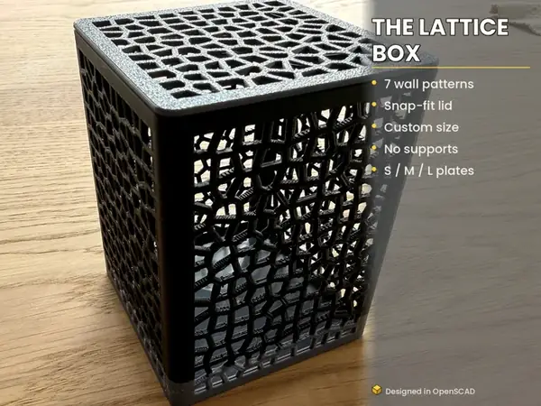 Custom Lattice Box – 7 Patterns
