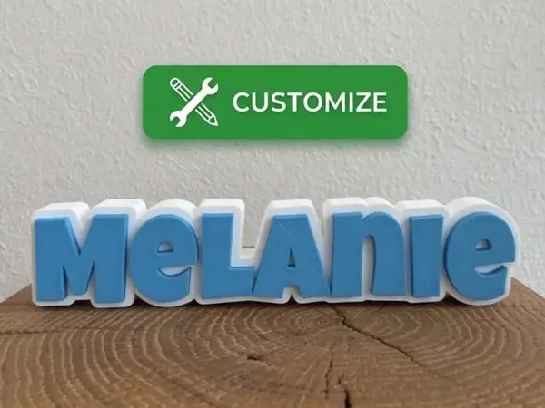 Custom 3D Name Sign