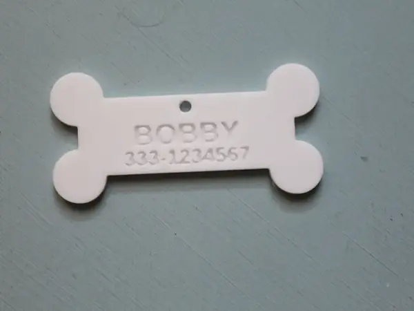 Custom Dog Tag with Name & Phone Number