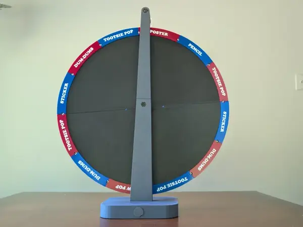 Reverse Labels for Large Custom Prize Wheel