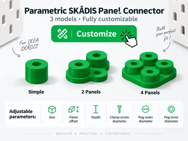 Custom Skadis Connector