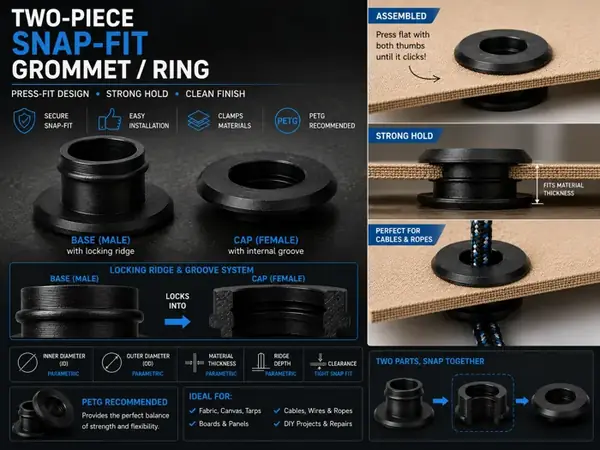 Custom Press-Fit Grommet & Ring