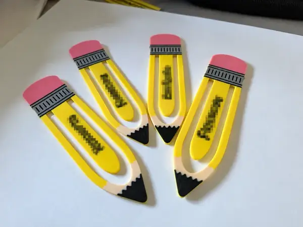 Custom Name Pencil Bookmark