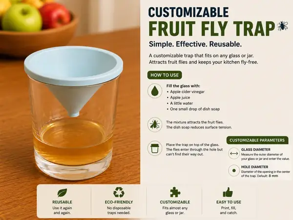 Custom Fruit Fly Trap