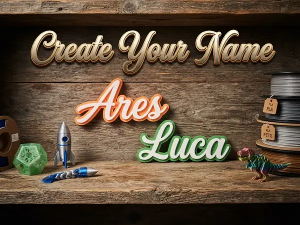 Custom Rose Typography Sign
