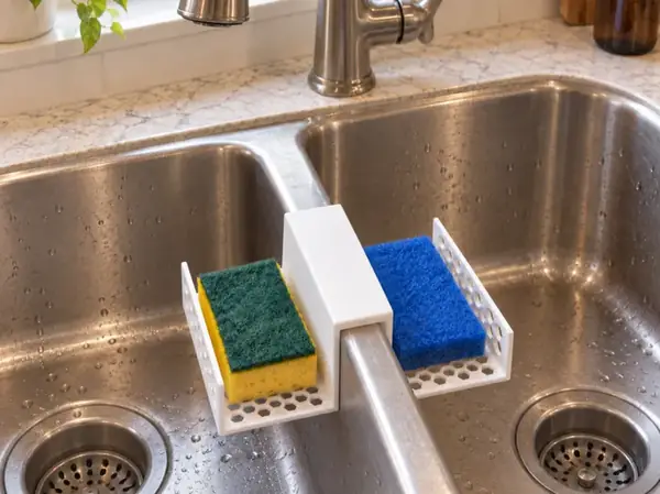 Custom Honeycomb Sink Divider & Sponge Rack