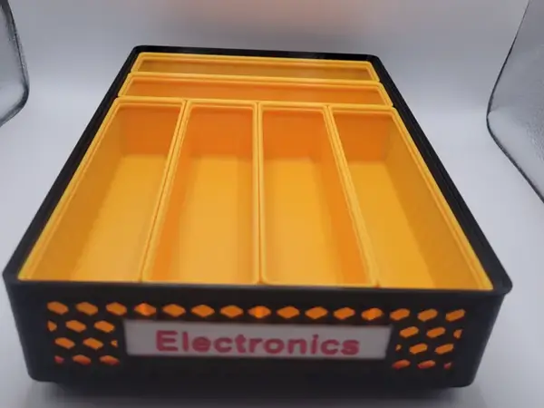 Custom Gridfinity Stacking Trays & Bins V2
