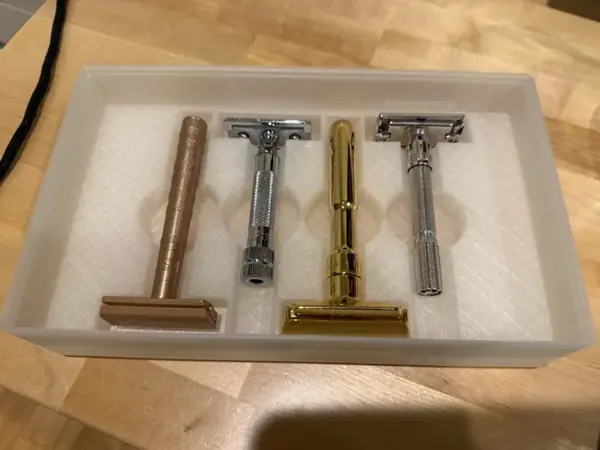 Safety Razor Gridfinity Storage Tray