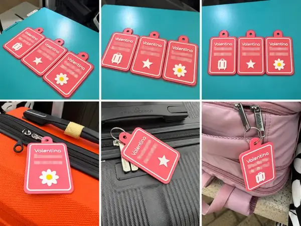 Custom Luggage Tag – Name, Phone & Icons