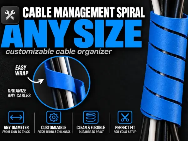Custom Spiral Cable Management Sleeve