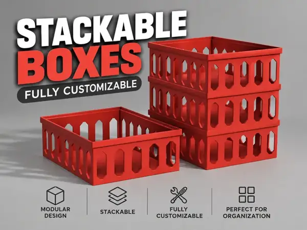 Custom Stackable Storage Box Lite